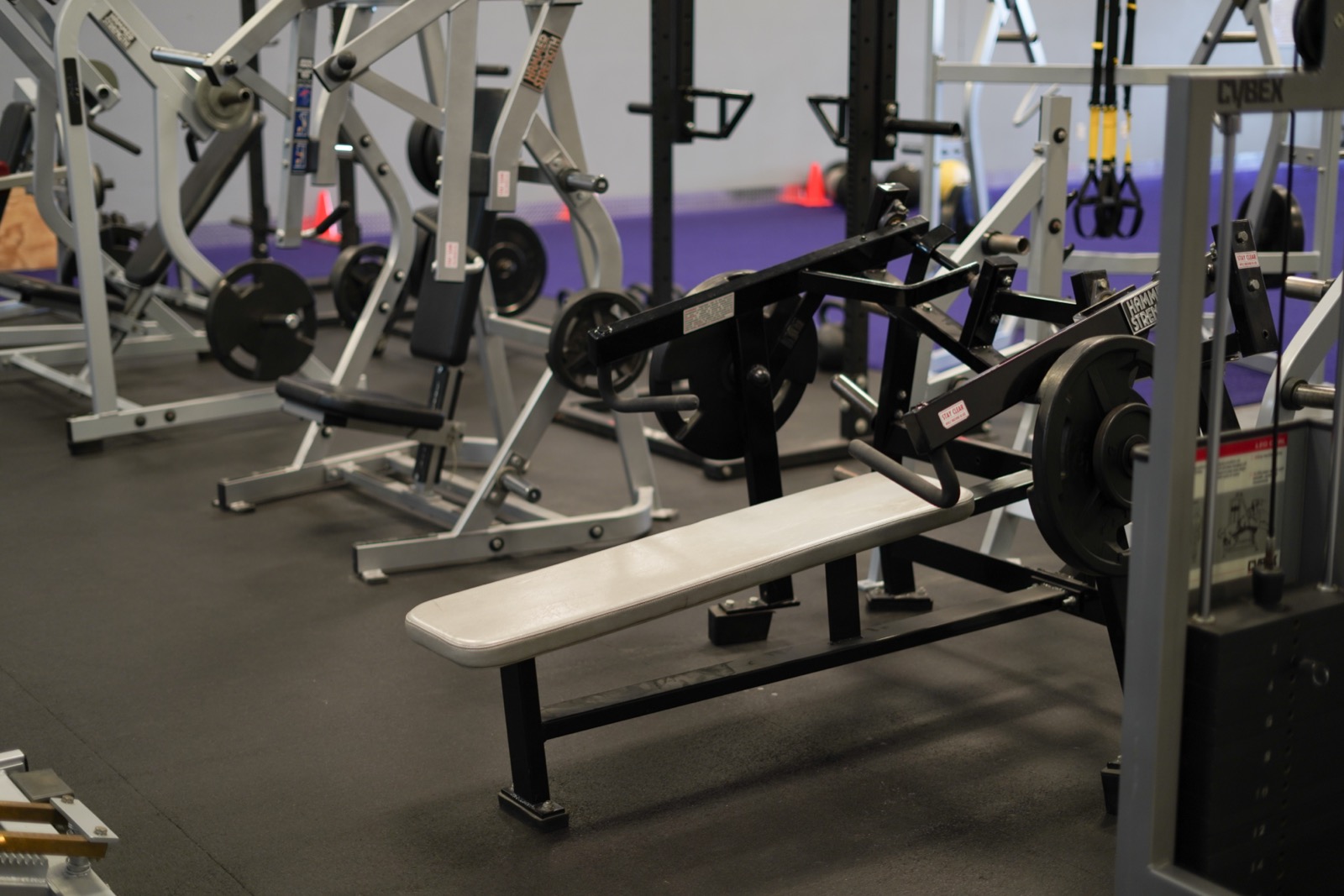 Bench press area