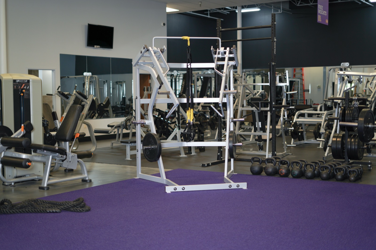 TNT Fitness free weights and squat racks